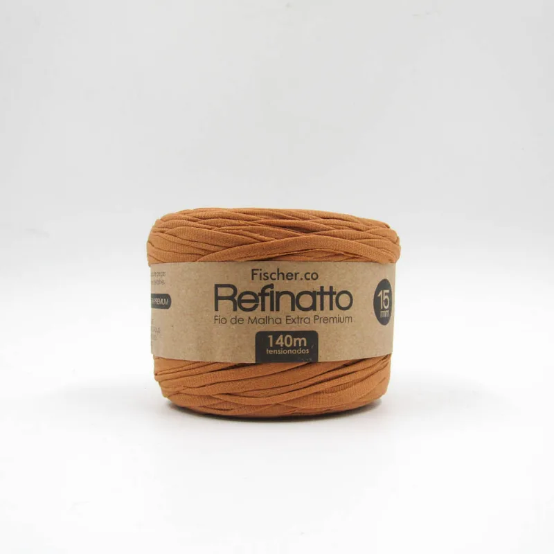 FIO DE MALHA PREMIUM FISCHER REFINATTO 15MM COM 140 METROS 018Fm - Caramelo