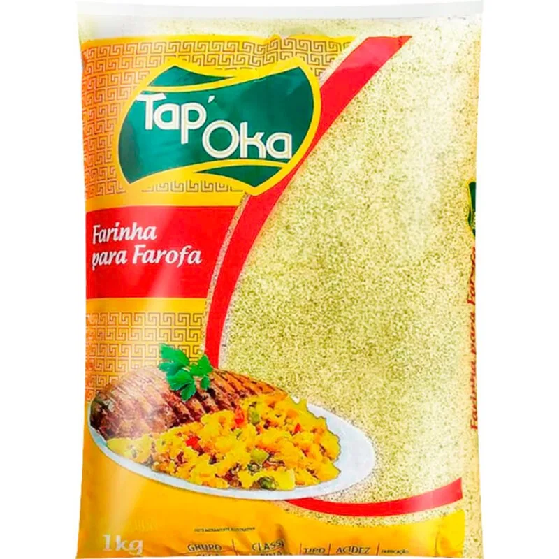 Farofa Tradicional Tap'oka Amarela 1kg