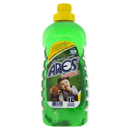 Lava Roupas Líquido Ares Premium Frasco 1l - ARES - Limpeza