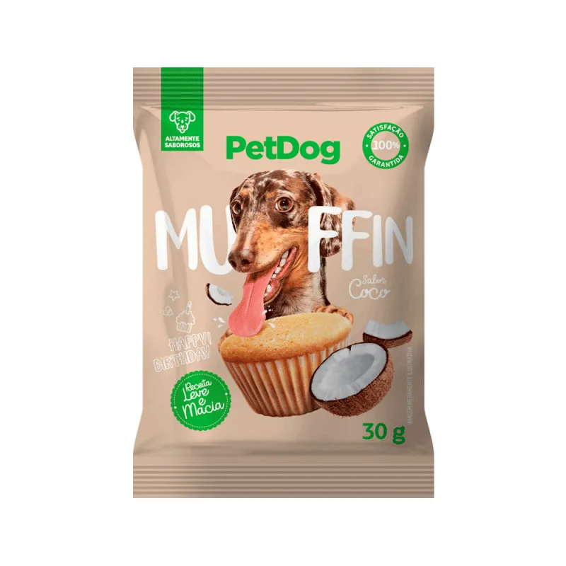 Petisco Muffin de Coco Pet Dog - PetDog - Cachorro