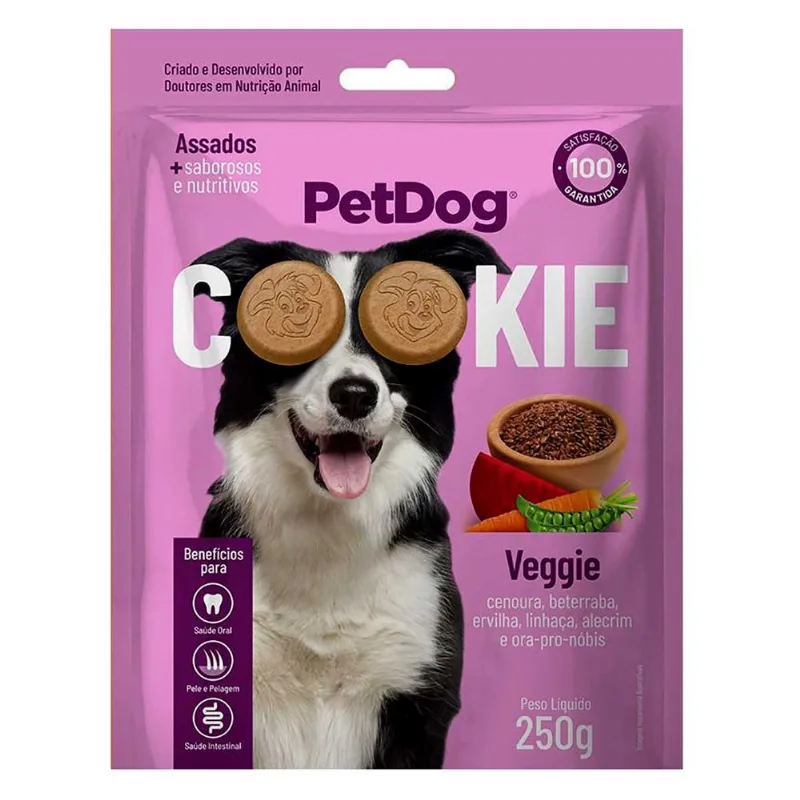 Cookie Petdog Veggie Sachê 250g