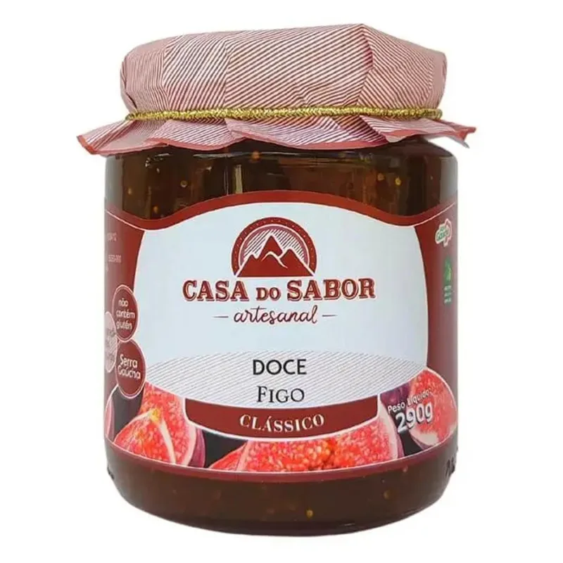 Doce De Figo Clássico Casa Do Sabor 290g - Não Informado - Mercearia