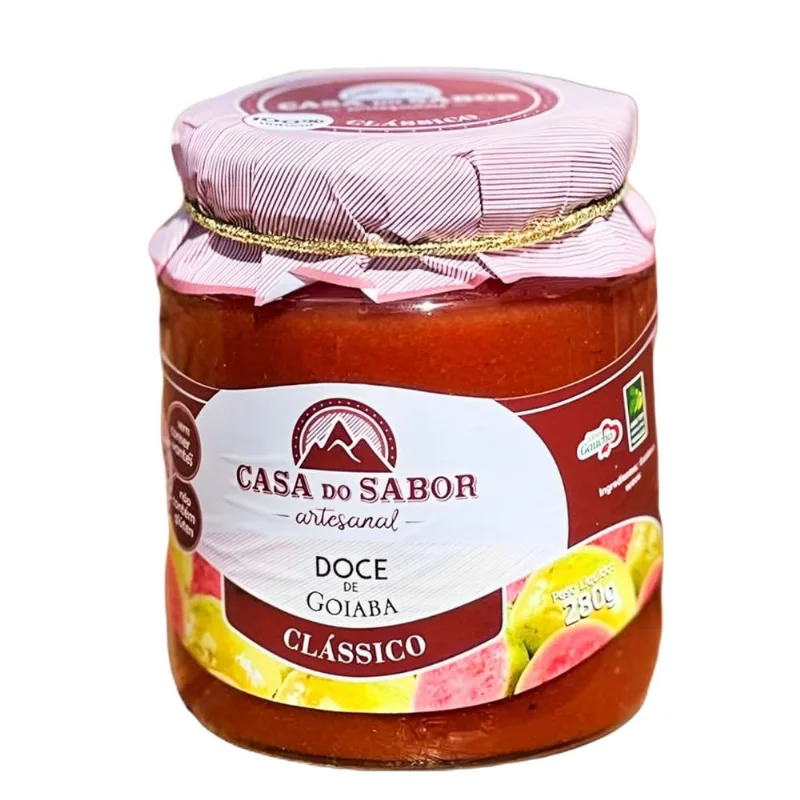 Geleia de Goiaba Artesanal casa do sabor 280g