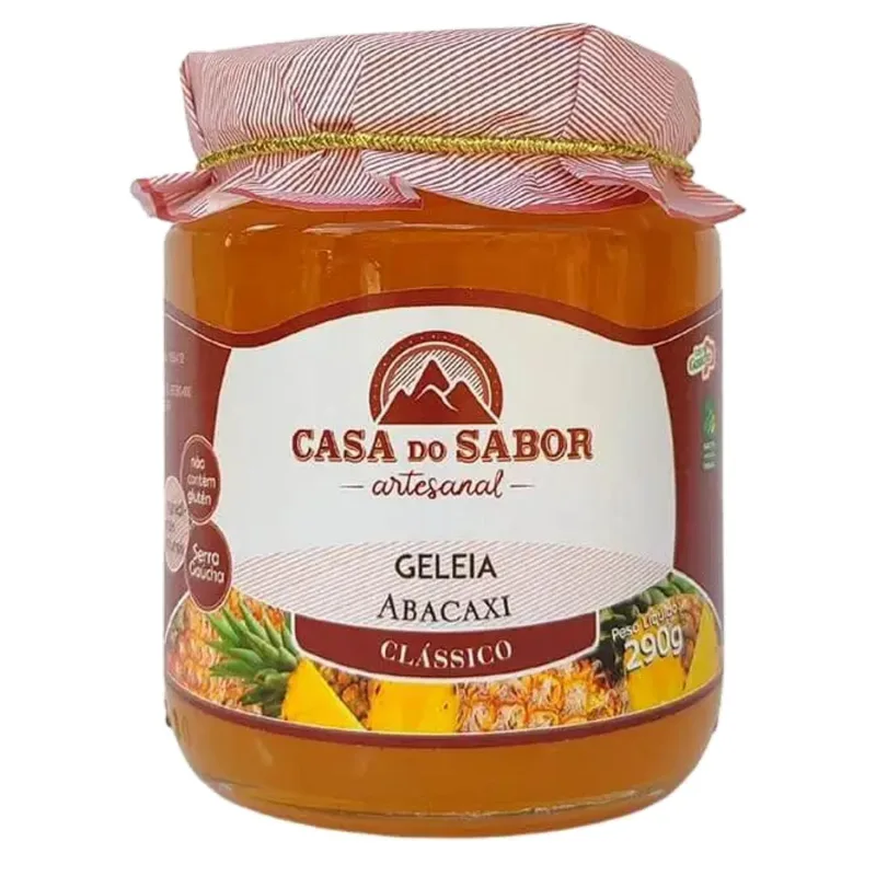 Geleia De Abacaxi Artesanal Casa Do Sabor 290g - Não Informado - Mercearia