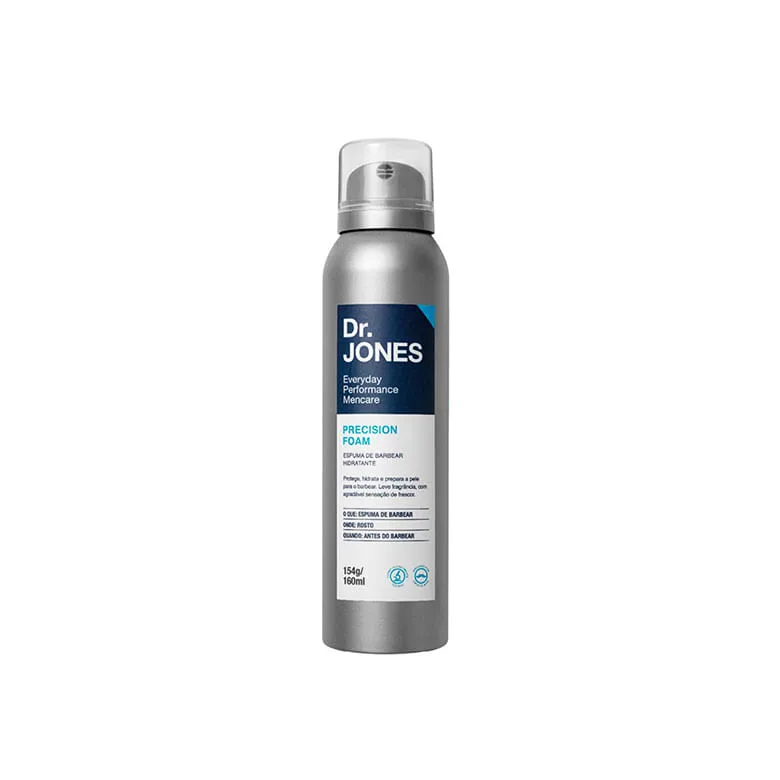 Espuma Barbear Dr. Jones Precision Foam 160ml - Dr. Jones - Higiene E Beleza