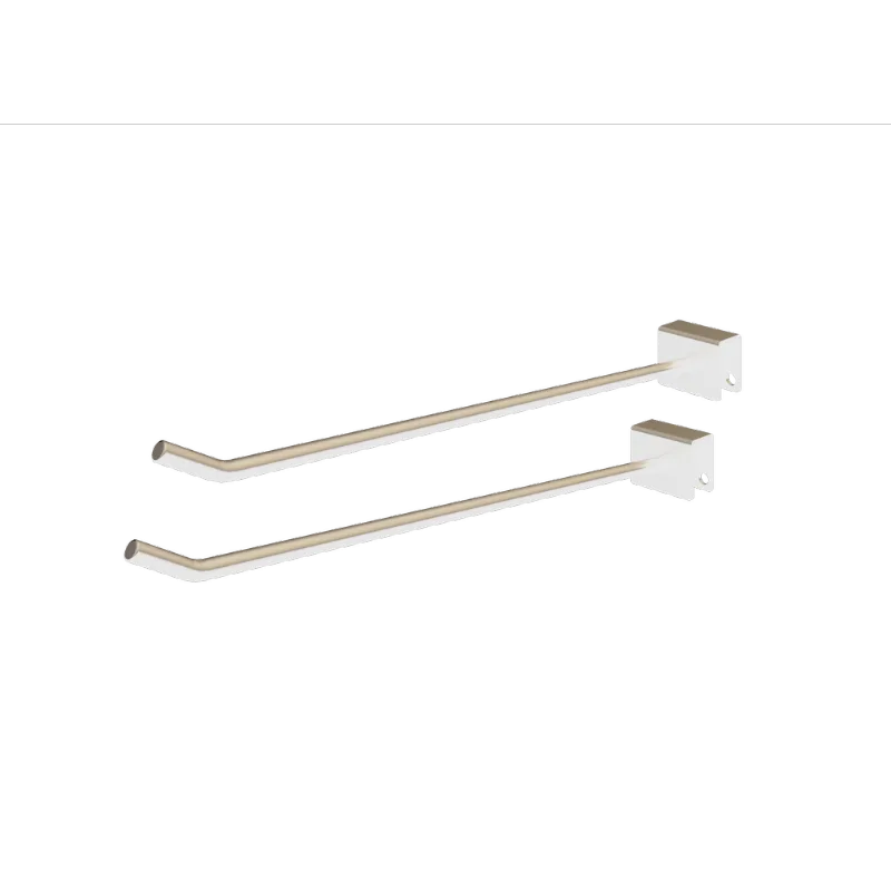 Gancho Barra Reta 20cm Branco Dicarlo