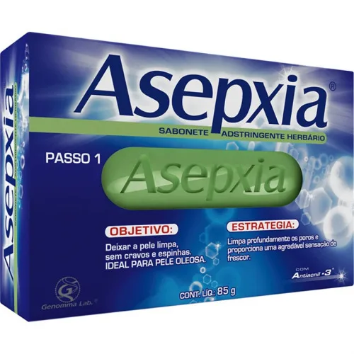 Sabonete Em Barra Anti Acne Asepxia 85g Herbario Unit - ASEPXIA