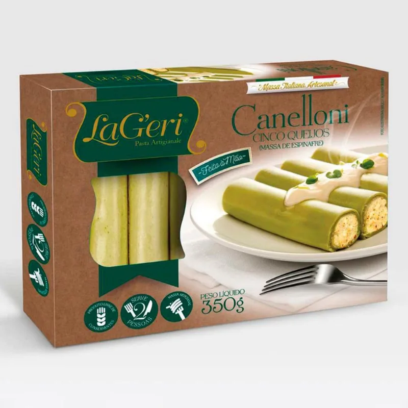 Canelloni Cinco Queijos La G'eri Caixa 350g