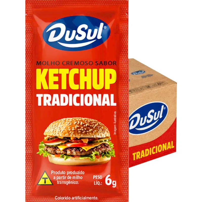 Molho sabor Ketchup Dusul Minissachê 144x6g