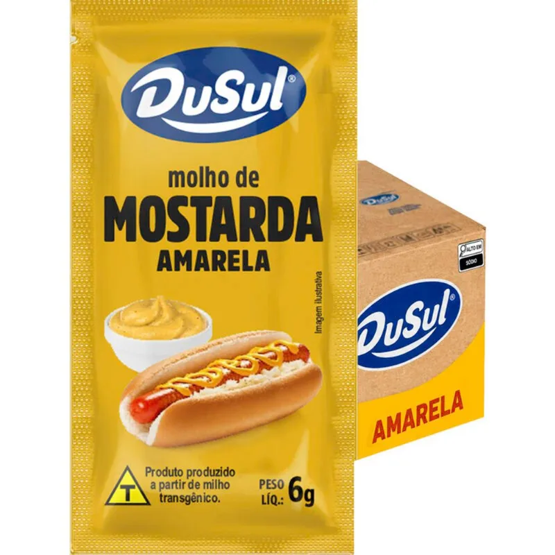 Molho de Mostarda Dusul Minissachê 144x6g