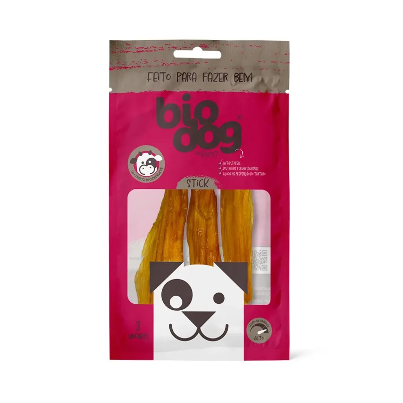 Petisco Sticks Mastigável Carne Biodog - Bio dog - Cachorro