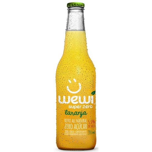 Zero Wewi Laranja Garrafa 355ml Wewi - WEWI - Bebidas