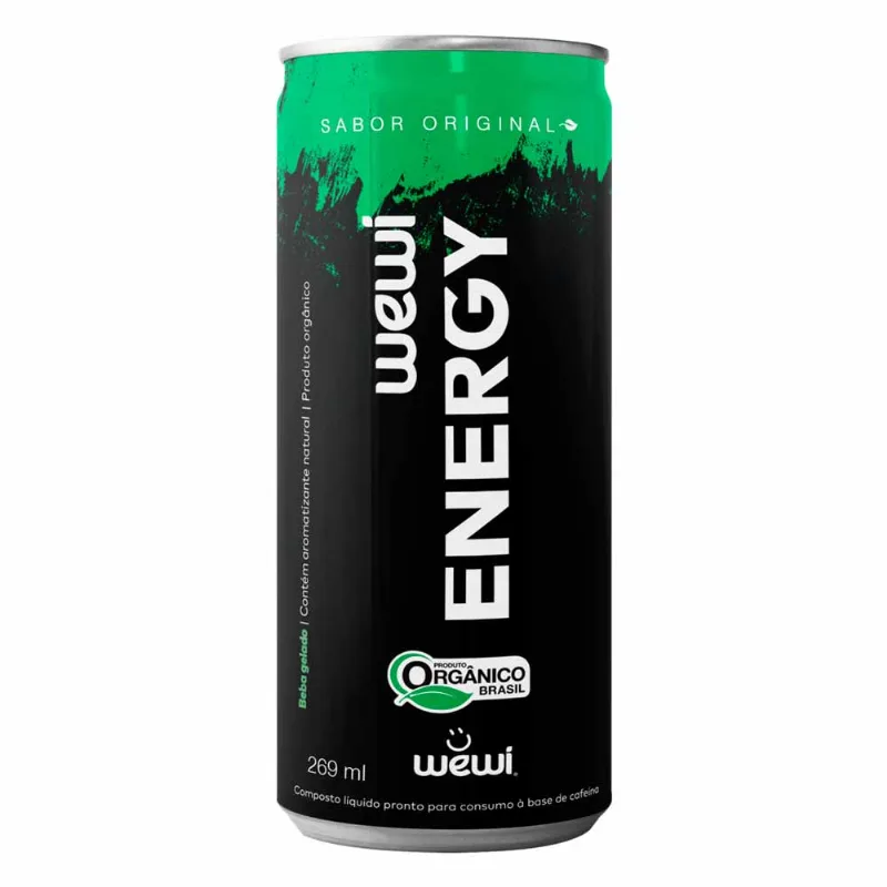 Bebida Energética Wewi Energy Orgânico Lata 269ml