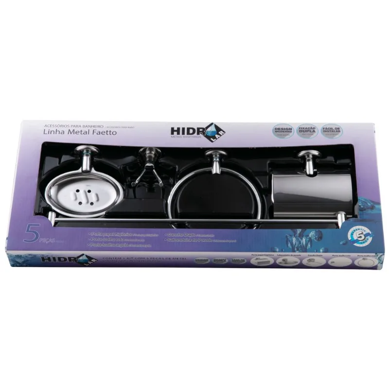 Kit Acess 5Pcs Inox Cx Hidrolar