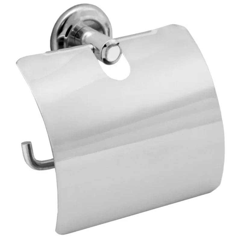 Porta Papel Higiênico C/Tampa Inox Hidrolar