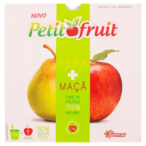 BANDEJA 4 UNIDADES MACA PERA PETIT FRUIT - PETIT - Alimentos Preparados