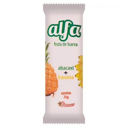 ALFA FRUTA DE BARRA ABACAXI+BANANA ALIMENTOS - ALFA