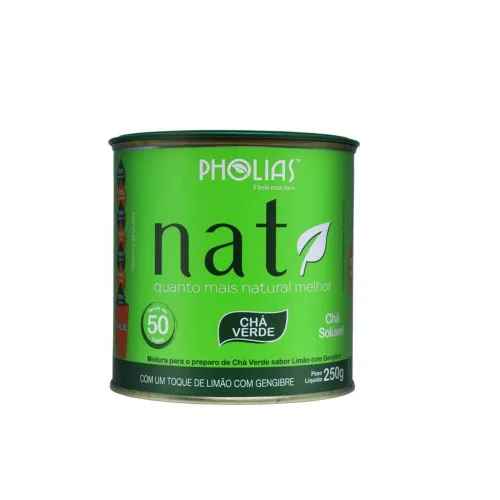 Chá Verde Toque Limão E Gengibre 250 G Solúvel Nati Pholias - NATI - Mercearia