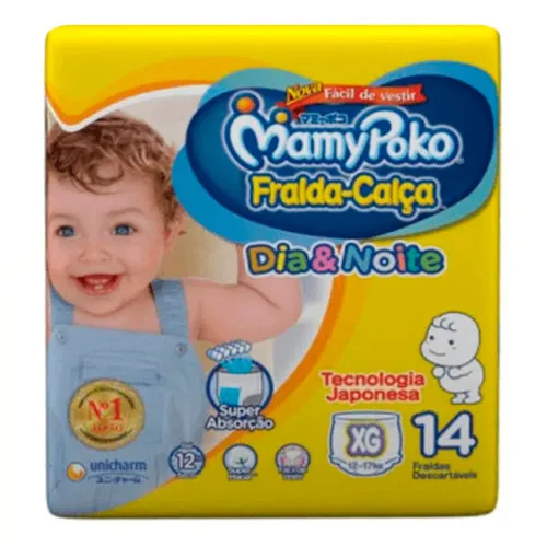 Fralda Mamypoko Calca Dia /noite Xg 14un - MAMYPOKO - Bebê