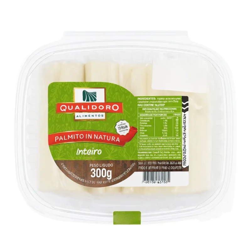 Palmito In Natura Inteiro Qualidoro 300g - Qualidoro - Hortifruti