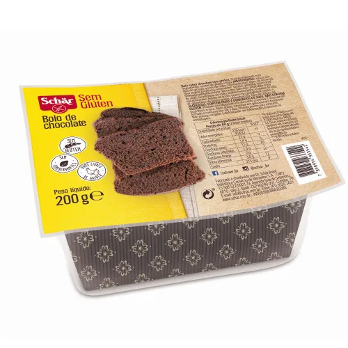 BOLO SCHAR 200G SEM GLUTEN CHOCOLATE - SCHÄR - Mercearia