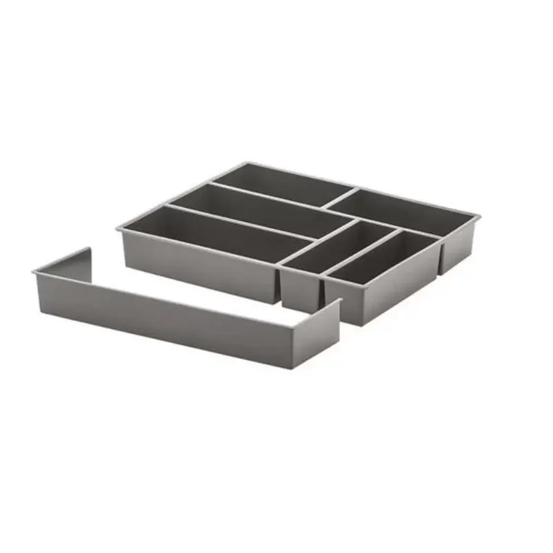 ORGANIZADOR DE TALHERES C/ EXTENSOR 40 X 33 X 6,5 CM CINZA