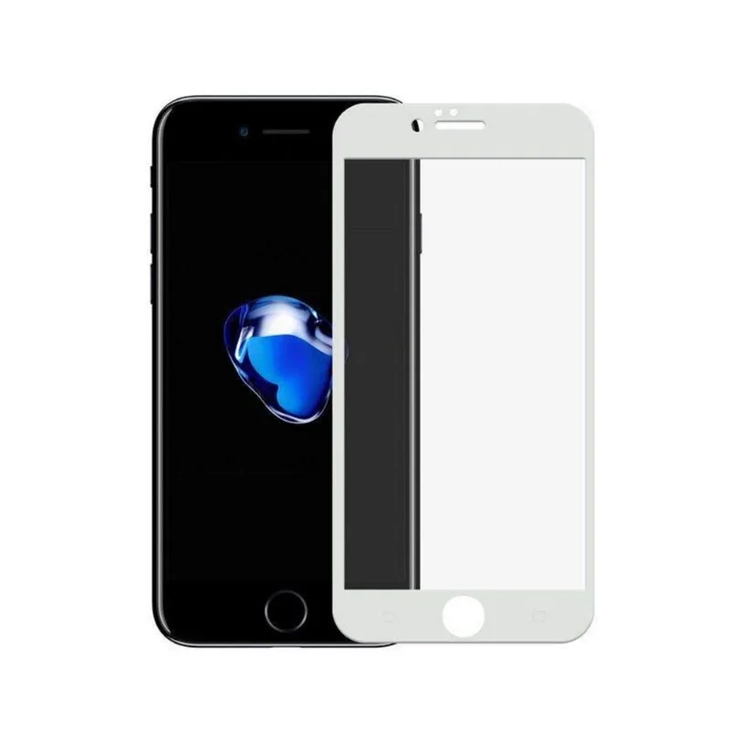 Película Coverage Color para iPhone 8 - Branca - Gorila Shield (Cobre toda tela)
