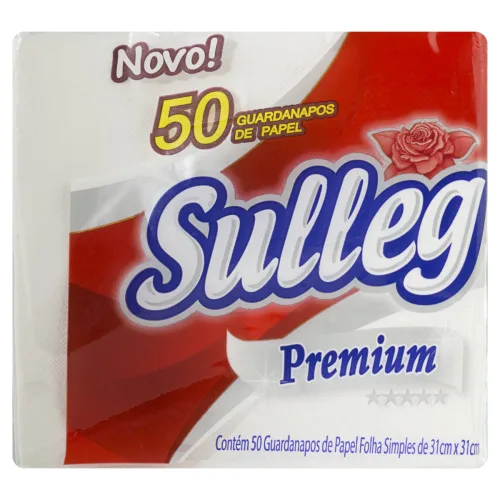Guardanapo De Papel Folha Simples Sulleg Premium 31cm X 31cm - SULLEG - Bazar