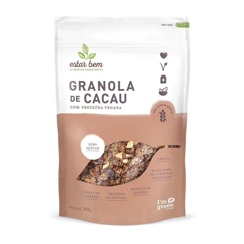 Granola De Cacau Com Proteina 250g - Não Informado - Mercearia