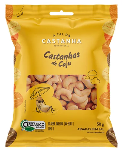 Castanha De Caju Assada Sem Sal 50g A Tal Da Castanha - A TAL DA CASTANHA