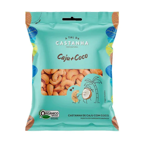 Castanhas Com Coco Organicas Sache 100g - COCO