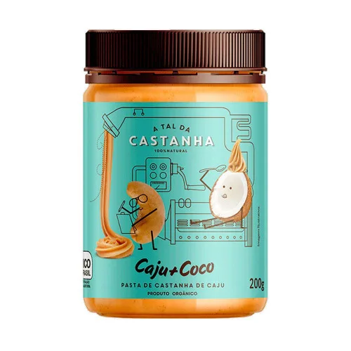 Pasta De Castanha Organica Caju Coco 200g - ORGANICA - Mercearia