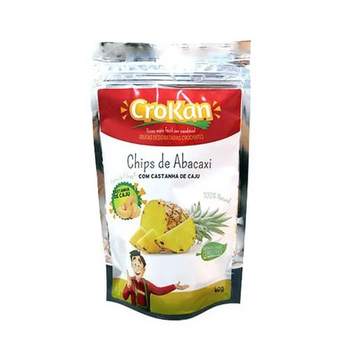 Chips Abacaxi C Cast Caju Crokan 40g - CROKAN