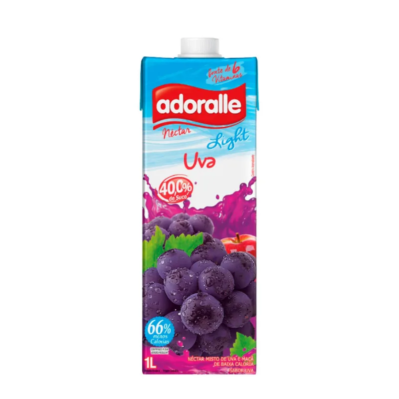 Néctar Adoralle Uva Light 1l