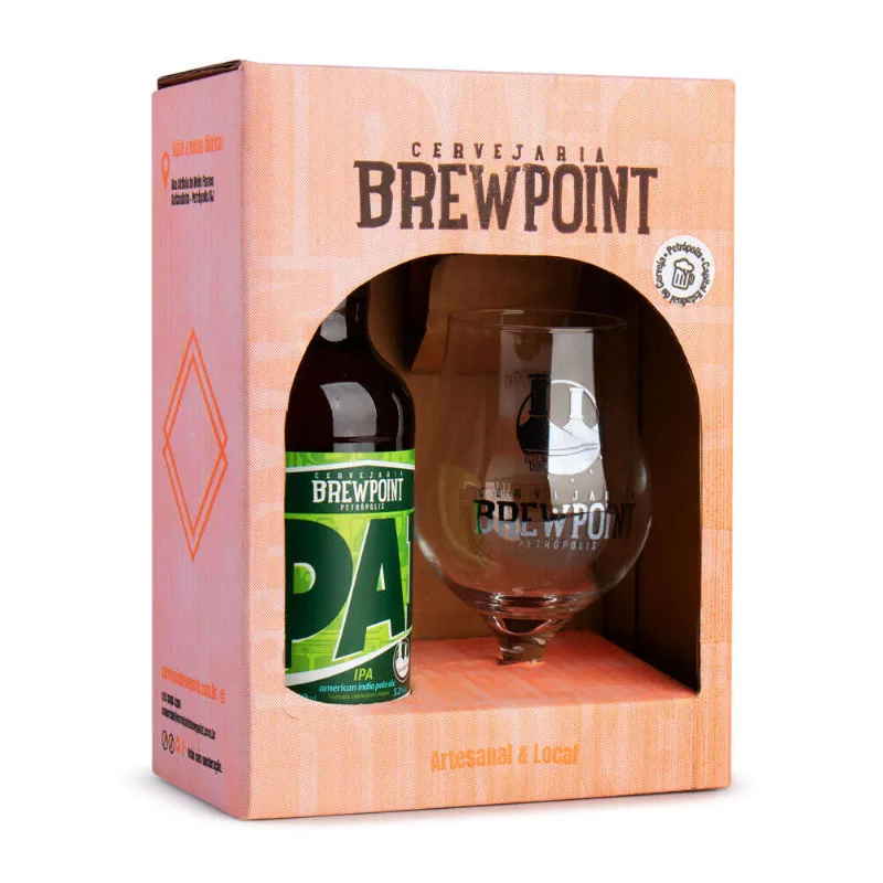 Cerveja Brewpoint IPA 500ml + Taça Exclusiva