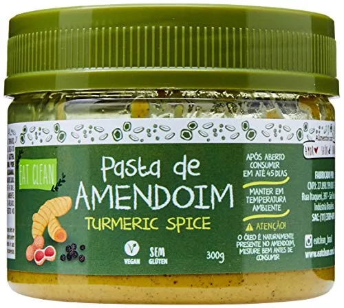 Pasta Amendoim Tumeric Spice Eat Clean 300g - EAT CLEAN