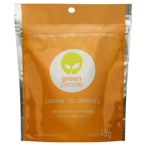 Cracker Cenoura 60g Greenpeople - GREEN PEOPLE - Mercearia