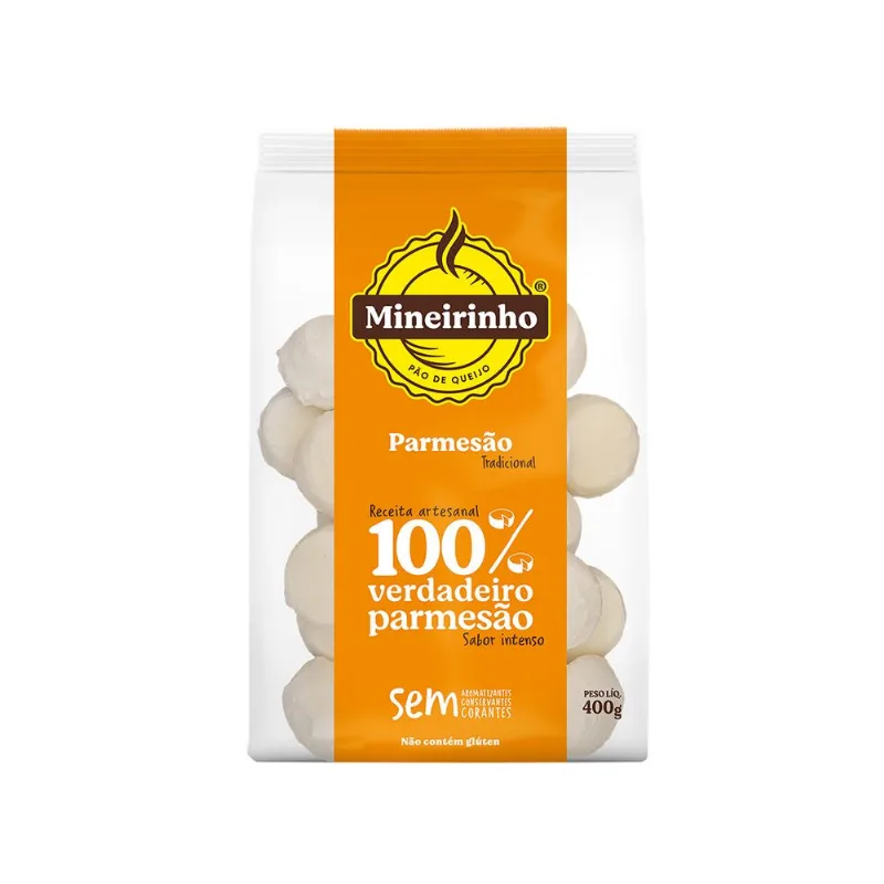 Pão Queijo Mineirinho 400g Parmesão Tradicional