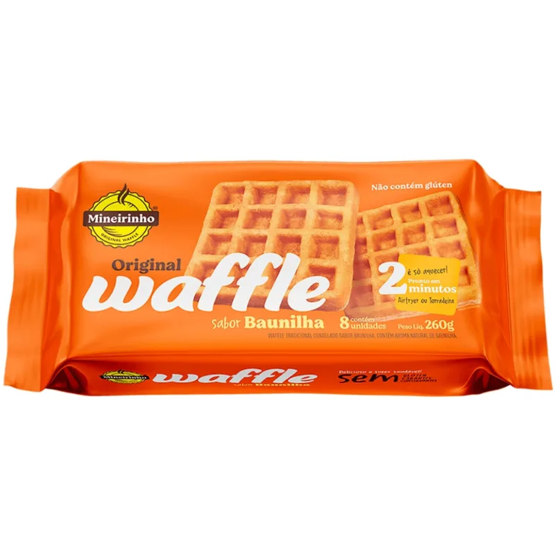 Waffle Mineirinho Baunilha 260g
