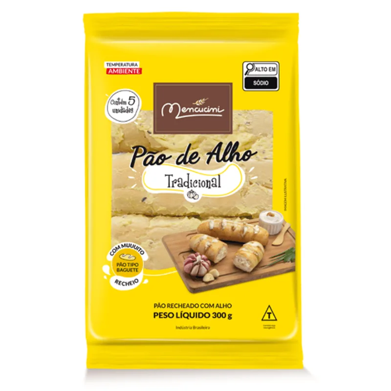 Pão de Alho Mencucini Tradicional 300g