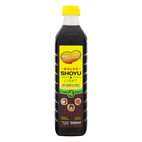 MOLHO SHOYU LIGHT TEMPERO MARINAR GARRAFA 500ML - MARINA