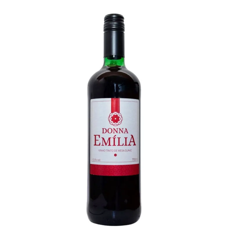 Vinho Donna Emília Tinto de Mesa Suave 750ml