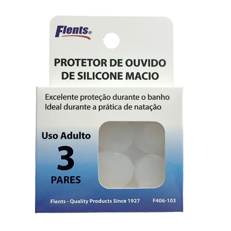 Protetor E Tampão De Ouvido De Silicone Adulto 3 Pares