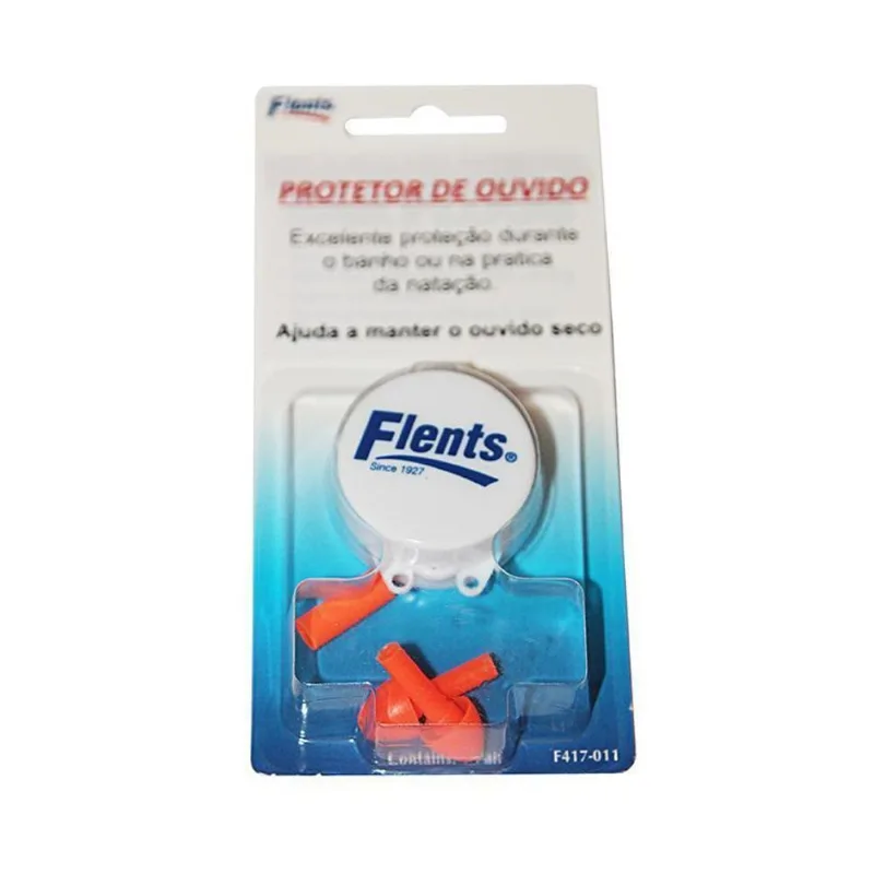 Protetor E Tampão De Ouvido De Silicone Laranja Epi Natação