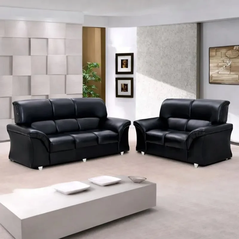 Conjunto Sofá 3 e 2 Lugares 192cm Parana Azera | Preto