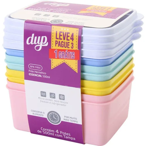 Pote Dup Essencial 500ml Lv 4 Pg 3 - ESSENCIAL - Bazar