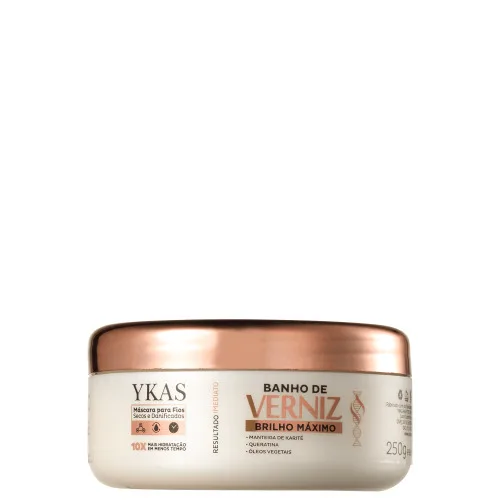 Mascara Ykas Banho De Verniz Brilho Max 250gr - YKAS - Higiene E Beleza