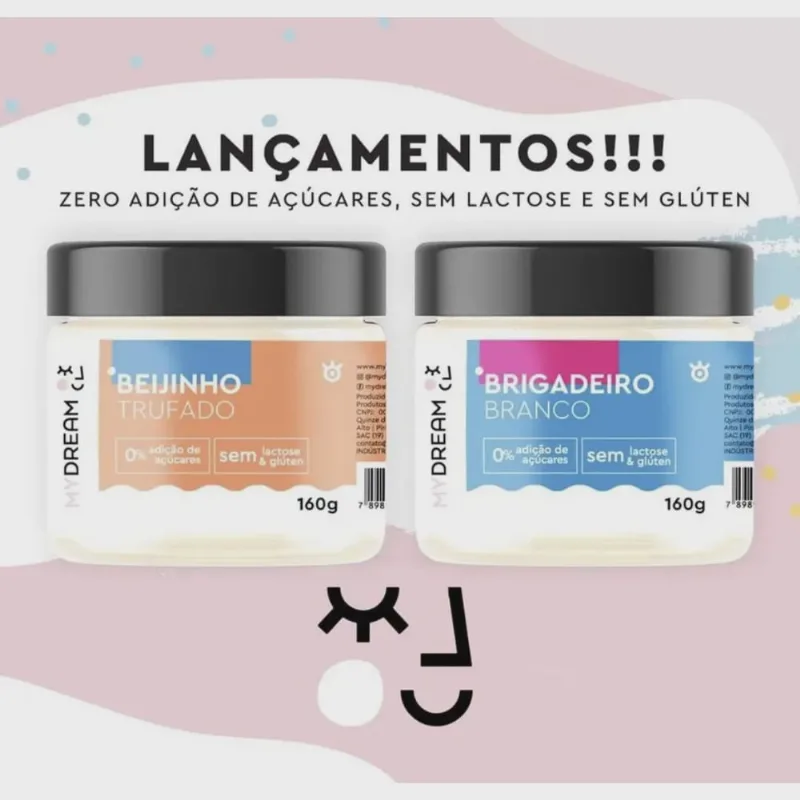 Beijinho Trufado zero açúcar - sem lactose/glúten 160gr My Dream