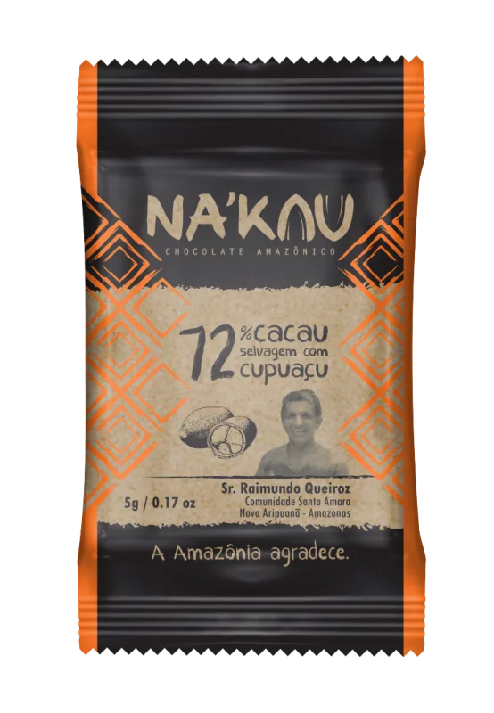Chocolate 72% Cacau com Cupuaçú - 43g- Na'kau - Nestlé - Mercearia