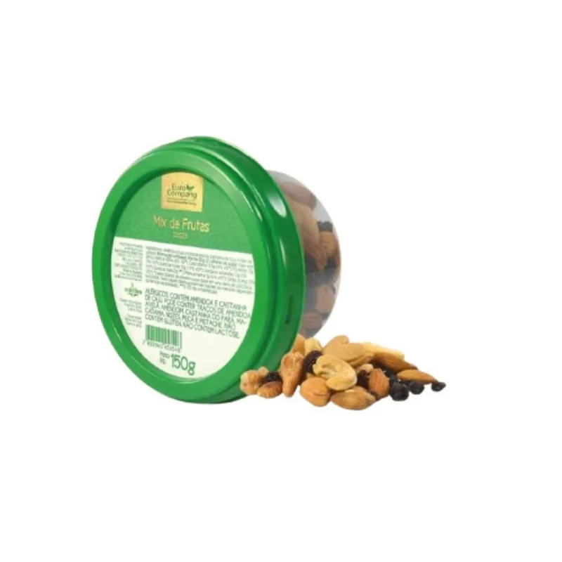 Mix de Frutas Secas Euro Company Pote 150g